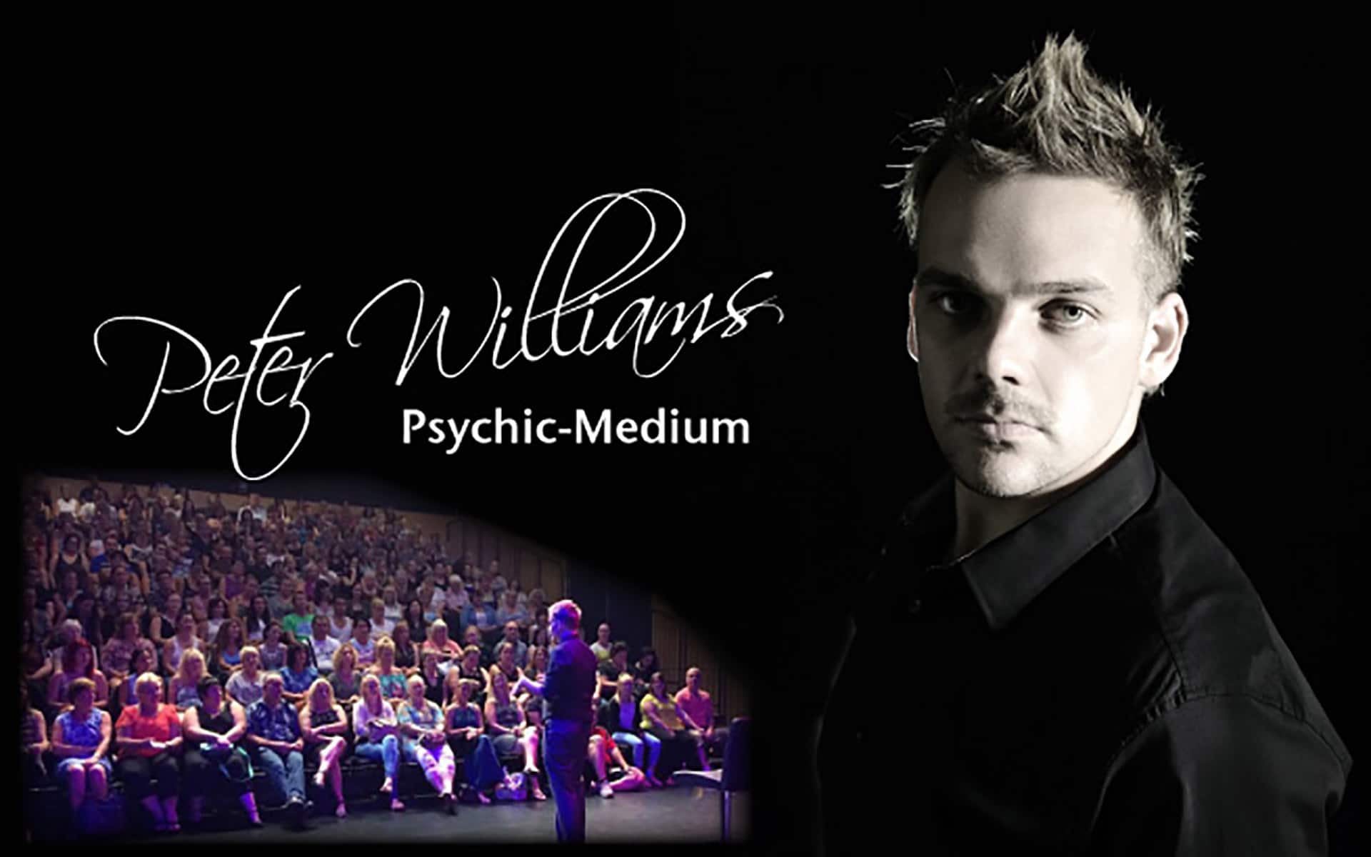 Photo of the Peter Williams, a psychic-medium, for his Studio 188 Ipswich Performance
